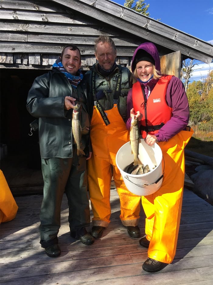 Haul from the family fishing trip in Norway