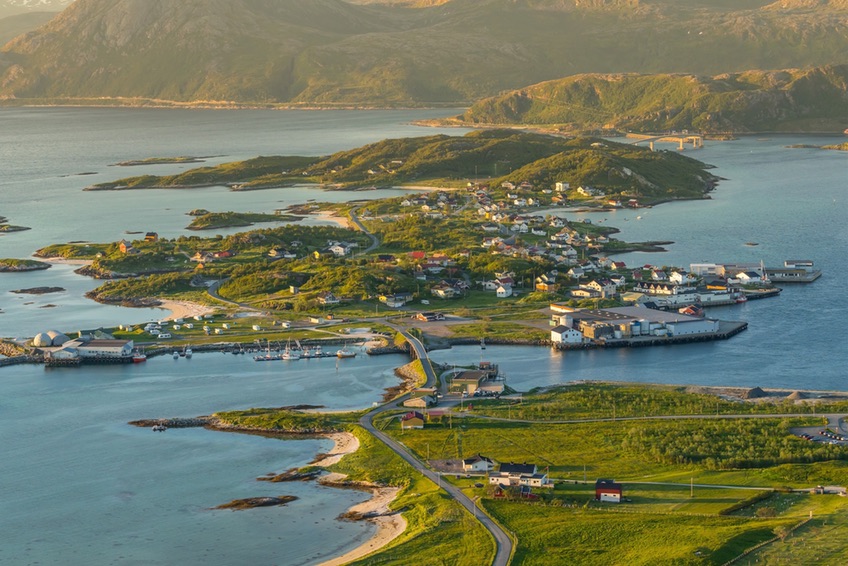 Sommarøy island in northern Norway