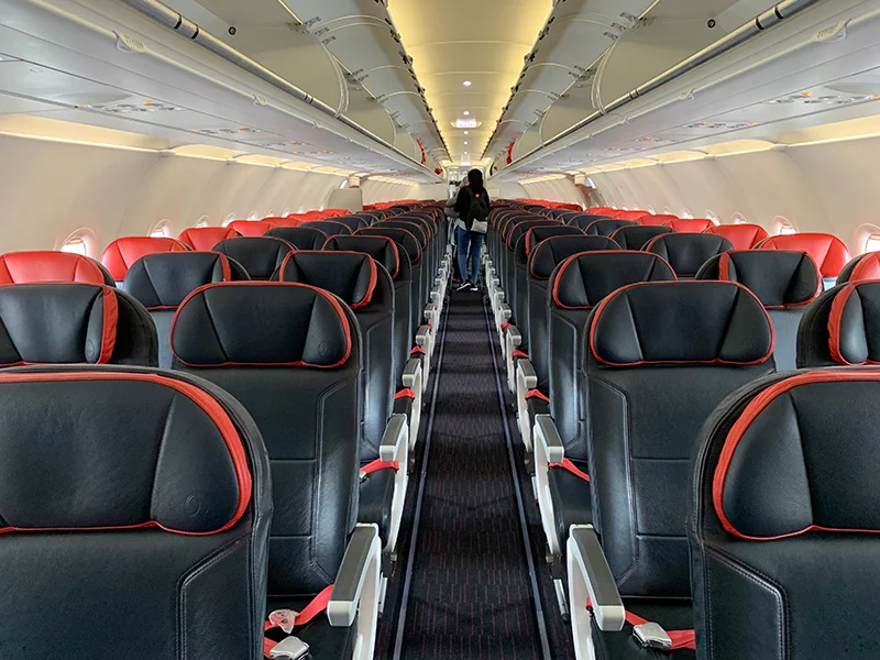 Onboard the Turkish Airlines flight from Oslo to Istanbul