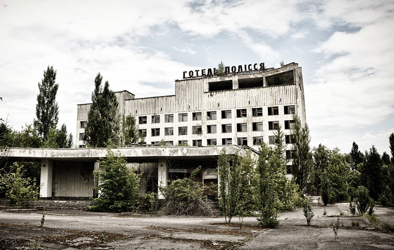 The ghost town of Pripyat, Ukraine