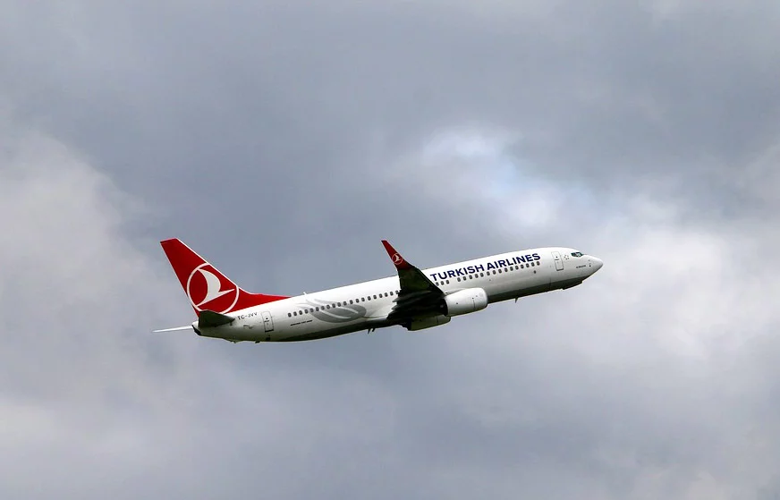 Flying on Turkish Airlines jet