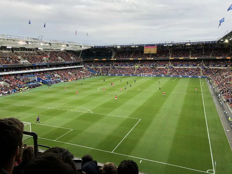 Manchester United playing in Oslo, Norway