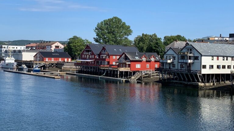 Waterfront of Levanger. Photo: David Nikel.