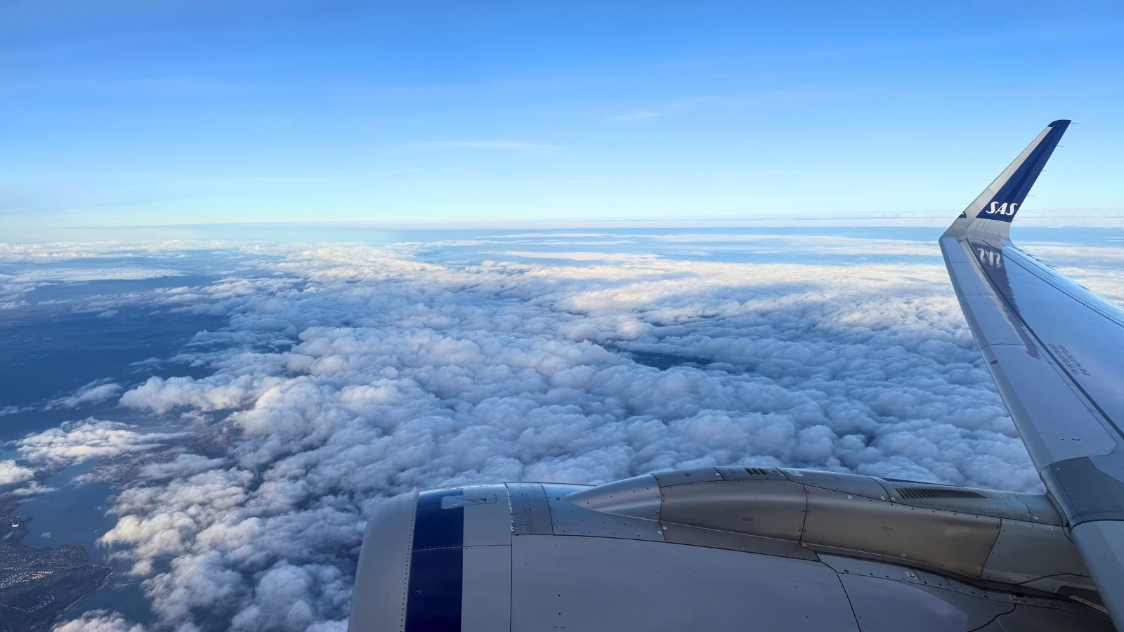 View from a plane window. Photo: David Nikel.