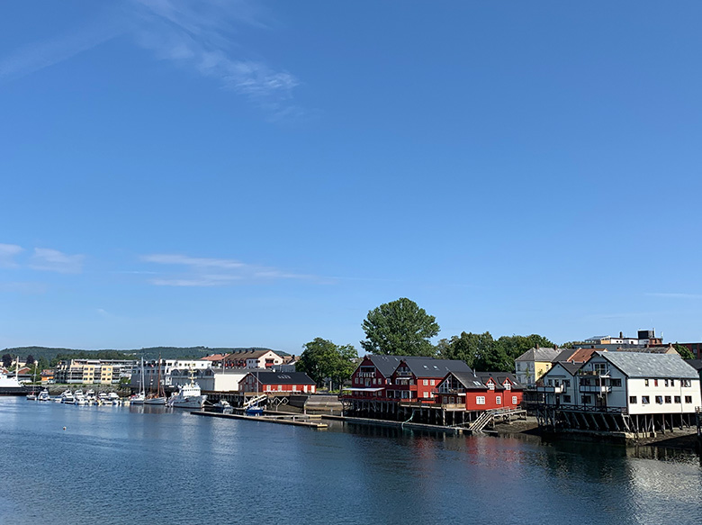 The lovely Levanger waterfront