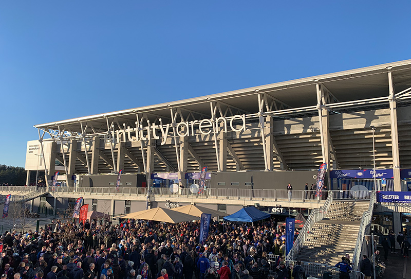 Outside Vålerenga Stadium in Oslo