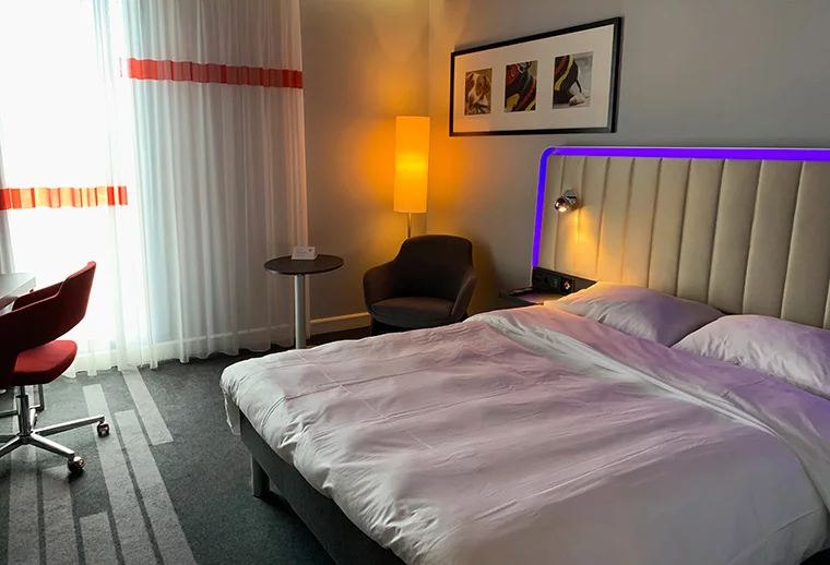 A guest room at Park Inn Oslo Airport