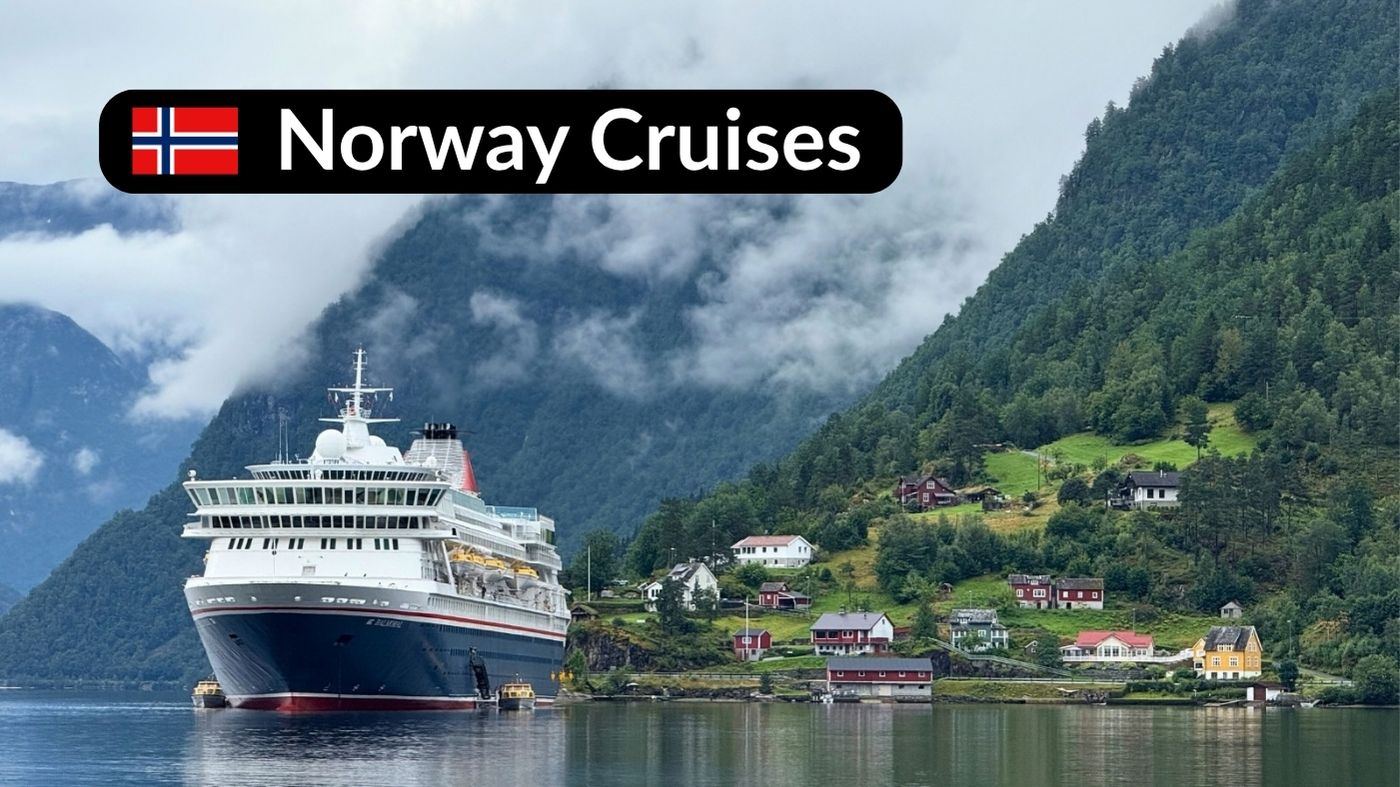 Fred Olsen Balmoral cruise ship anchored in Ulvik, Norway. Photo: David Nikel.