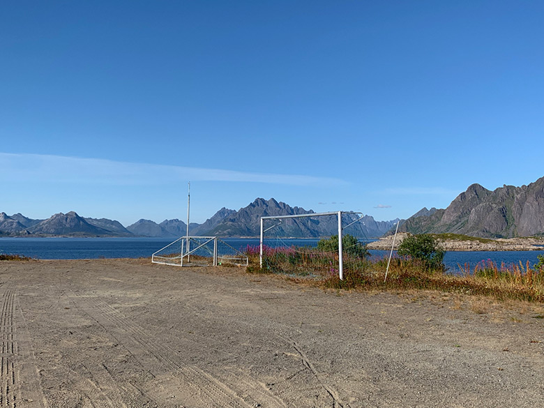 The school playground at Skrova