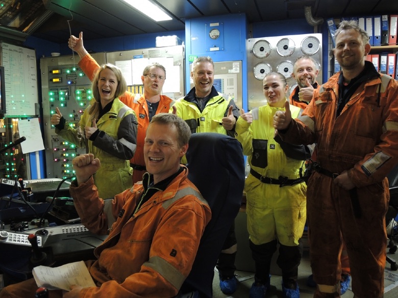 Operators on an oil rig