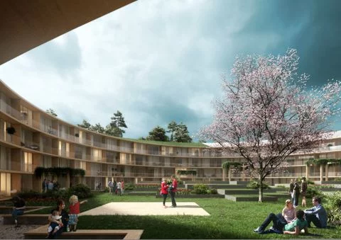 Inner courtyard at Oen