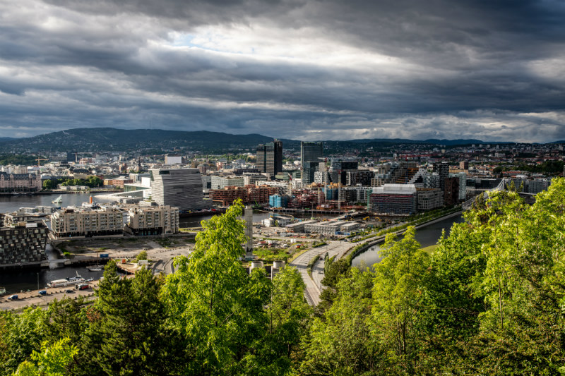 Green oslo city view