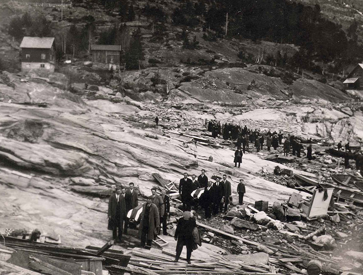 Funerals following the Tafjord disaster