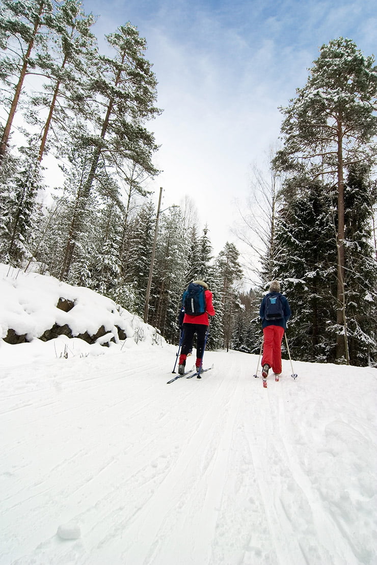 Cross-country skiing in the Oslo forests