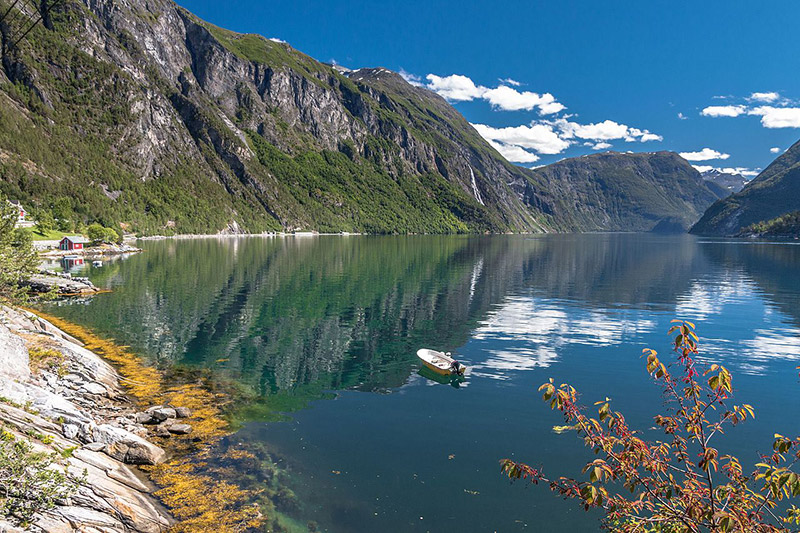 Peaceful Tafjord in western Norway