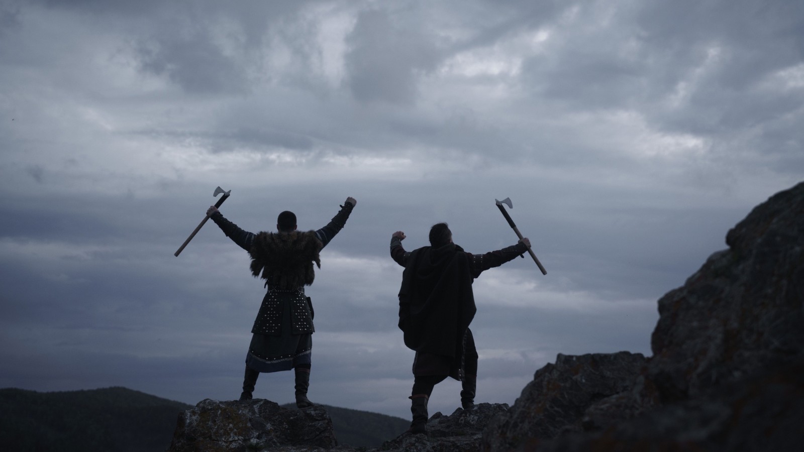 Viking warriors in Norway.