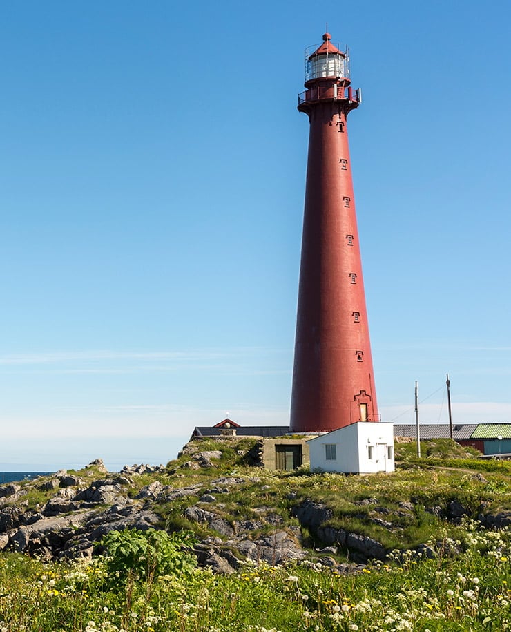 Andenes Lighthouse on Andøya island, Norway
