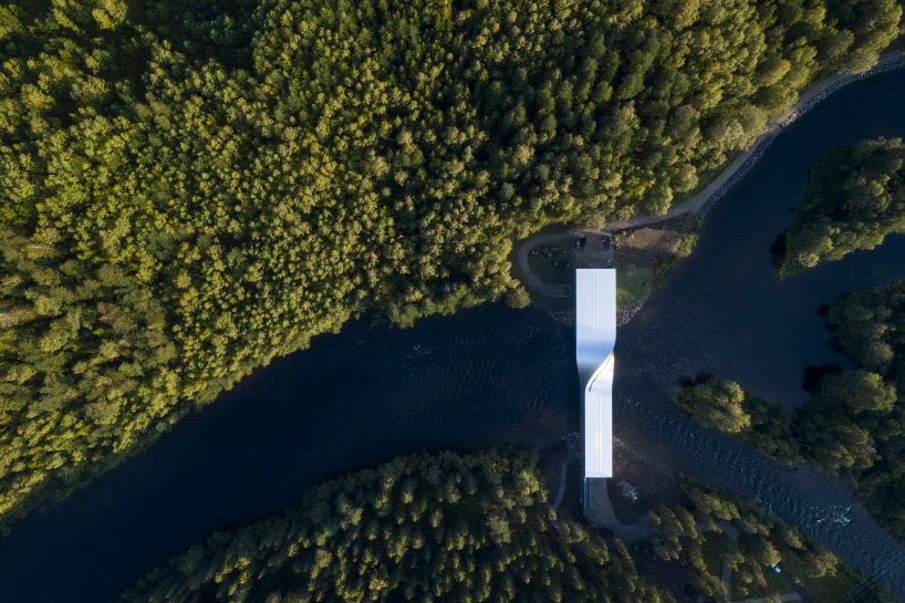 Norway's new 'art bridge' from above