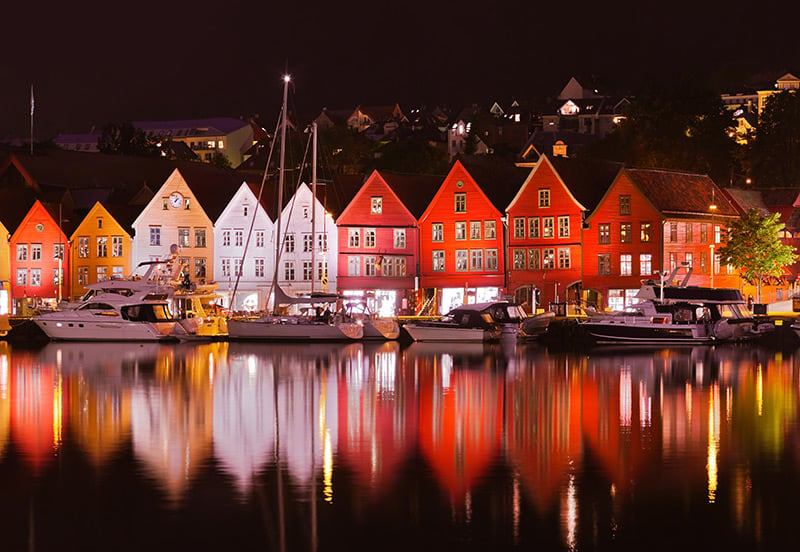 Historical Bergen wharf