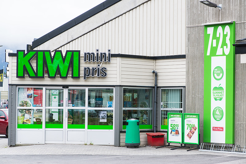 Kiwi supermarket in Norway