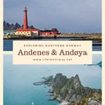 Andenes lighthouse and Andøya coastline in Norway
