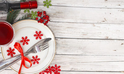 Christmas dinner table in Norway