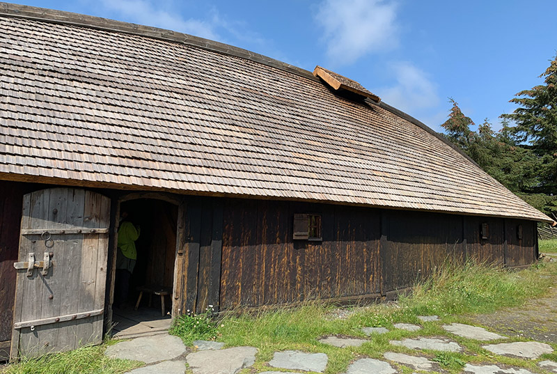 A reconstructed Viking Longhouse in Norway.