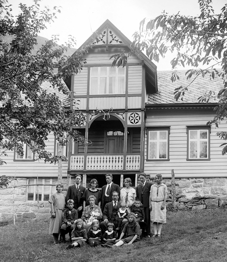 The Meland family of Oppstryn, Norway, circa 1910