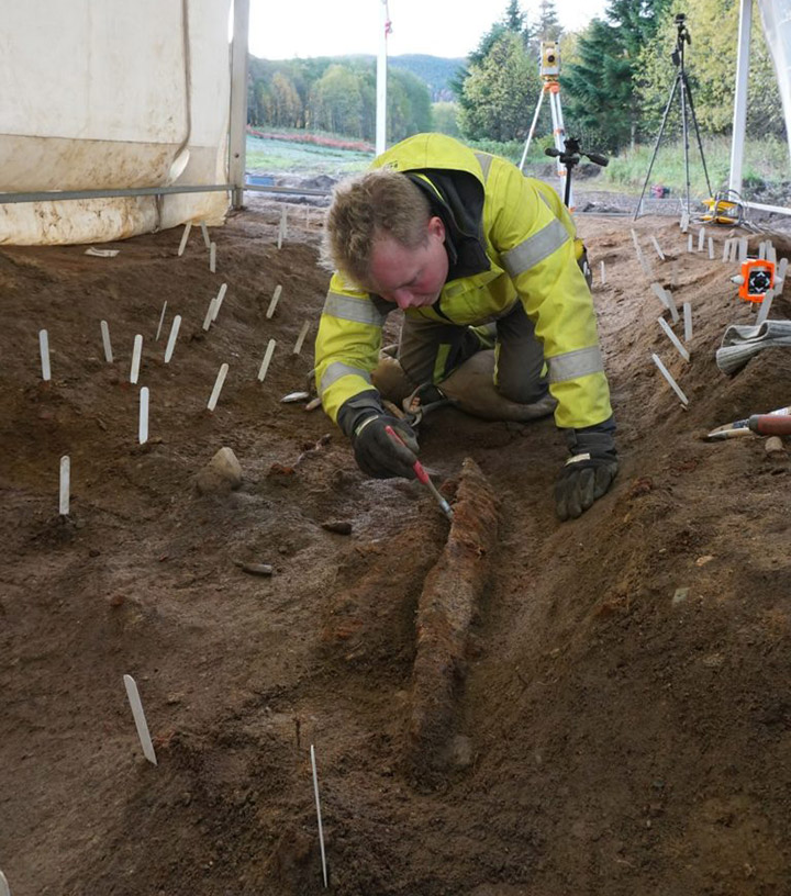 NTNU Archaeologists working at Vinjeøra