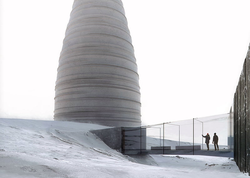 The design for The Arc, an Arctic Visitor Centre