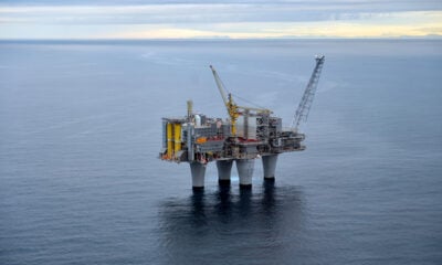 Equinor Oil Platform on the Troll Field in Norway