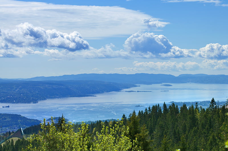 View over the Oslofjord in Norway