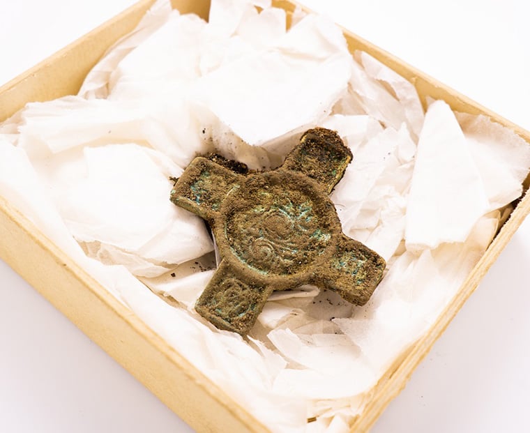 Irish-made cross buckle found in Viking grave