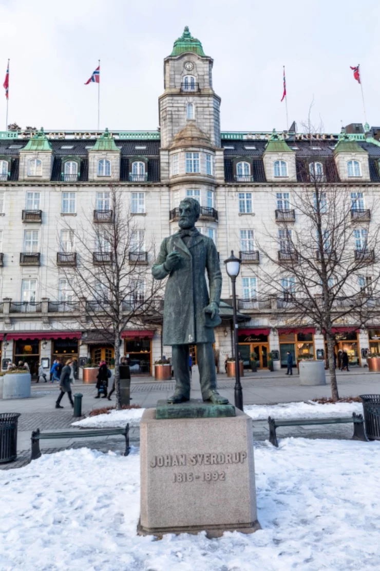 Johan Sverdrup statue in Oslo, Norway