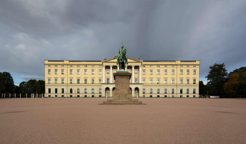 The Royal Palace in Oslo, Norway