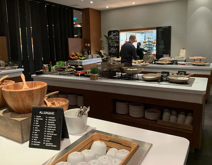 Breakfast buffet at the Radisson Blu hotel in Bergen
