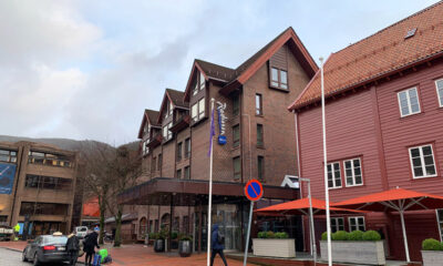 The exterior of the Radisson Blu Royal Hotel in Bergen, Norway