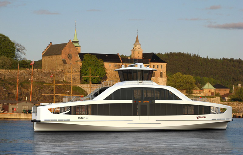 A new electric passenger ferry in Norway's Oslofjord