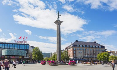 Olav Tryggvason statue in Trondheim, Norway