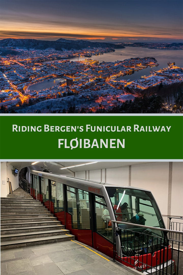 Riding Bergen's funicular railway