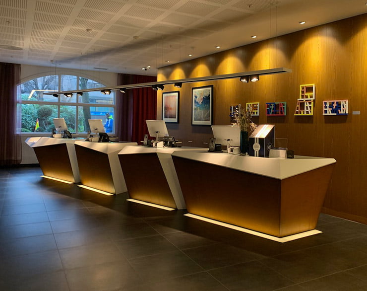 Hotel reception of the Radisson Blu Bergen