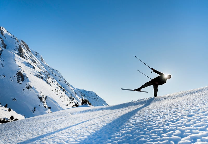 Bad skier in Norway
