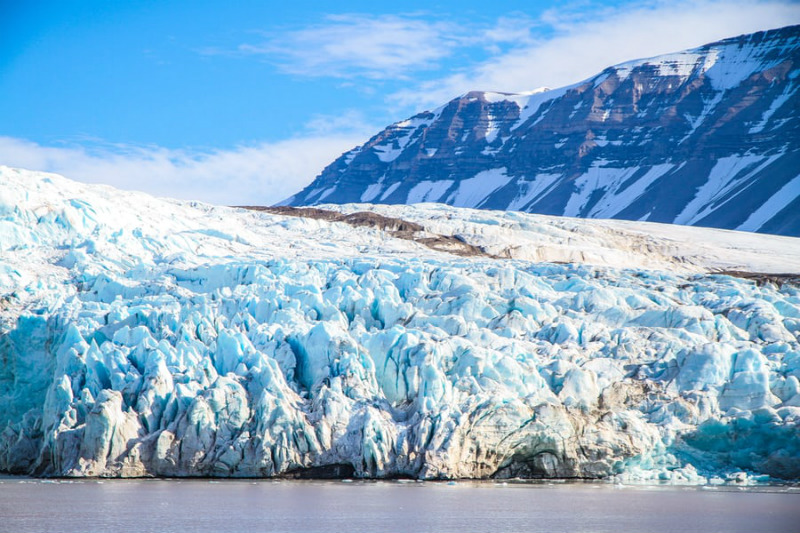 glacier receding