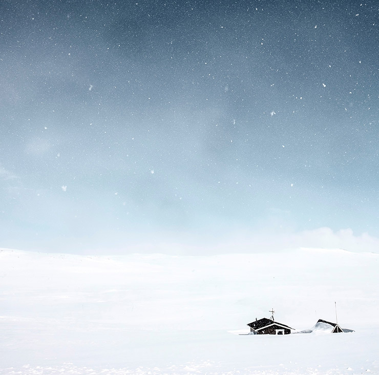 A remote mountain cabin near Geilo, Norway