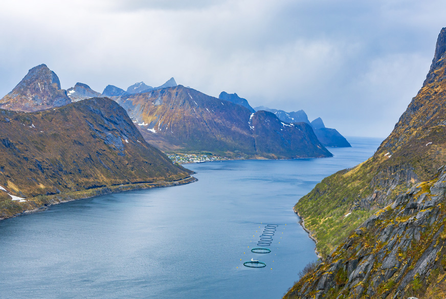 The mountains of Senja island in northern Norway