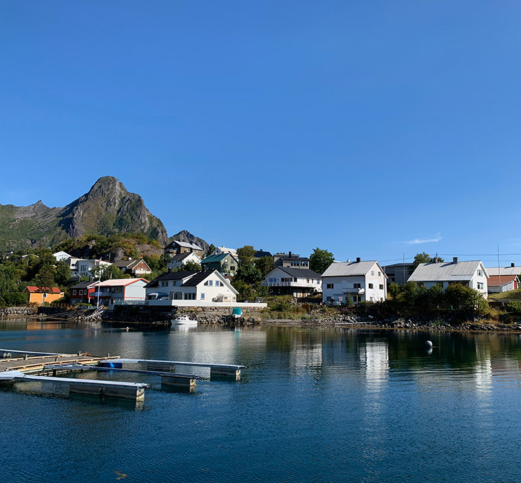 View from Svolvær ferry terminal in Lofoten