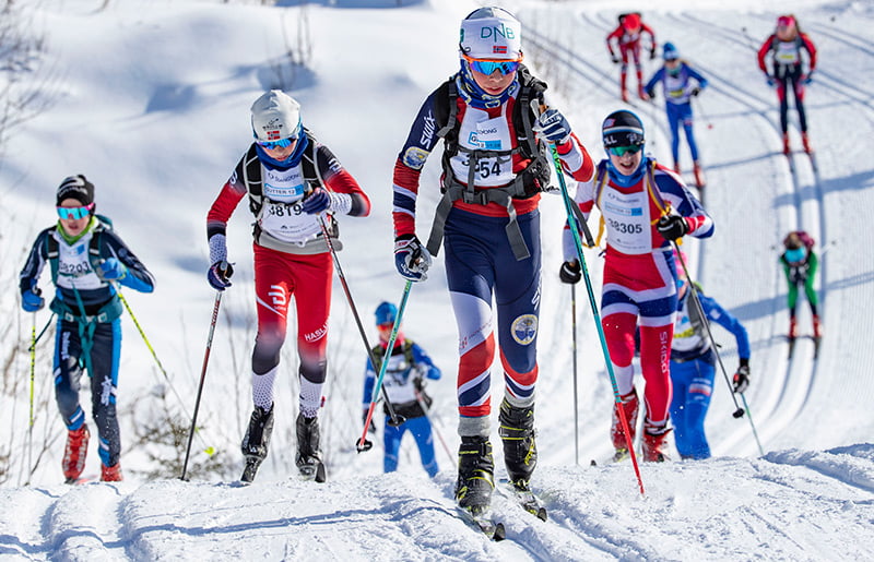 Junior racers at the Birken Ski Festival