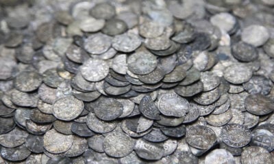 Old silver Viking coins
