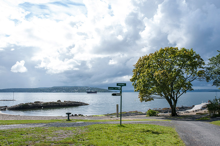 Bygdøy trail in Oslo, Norway