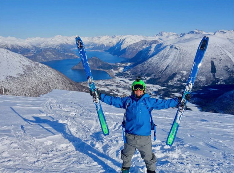 Easter skiing in the mountains of Norway